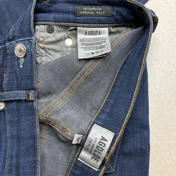 Agolde Sophie High Rise‎ Skinny Crop 27 Amour Vert Lapis - Picture 5 of 7